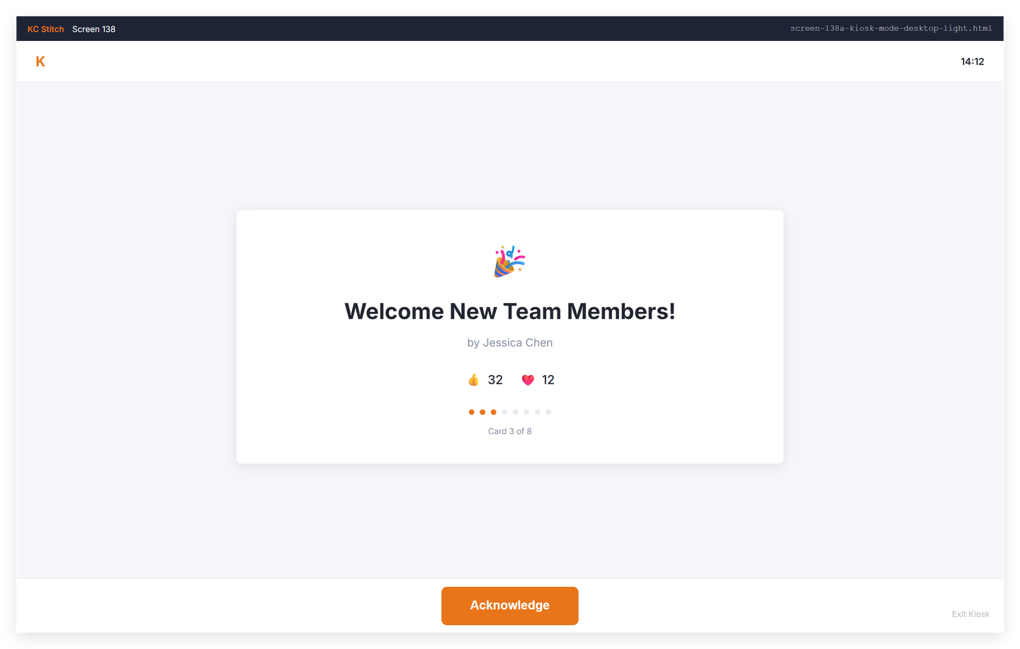 Kiosk mode interface for shared device sign-in